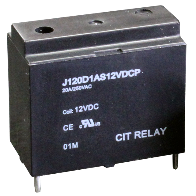J120D1AS12VDCP CIT Relay and Switch  Power Relays Over 2 Amps